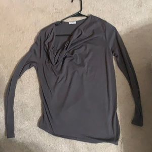 Grey long sleeve shirt